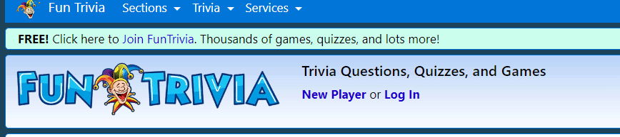 FunTrivia, Over 1 Million Quizzes on Everything Music.